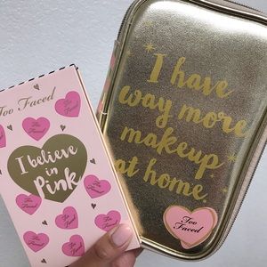 Too Faced Makeup Bag + Eyeshadow Palette BNIB